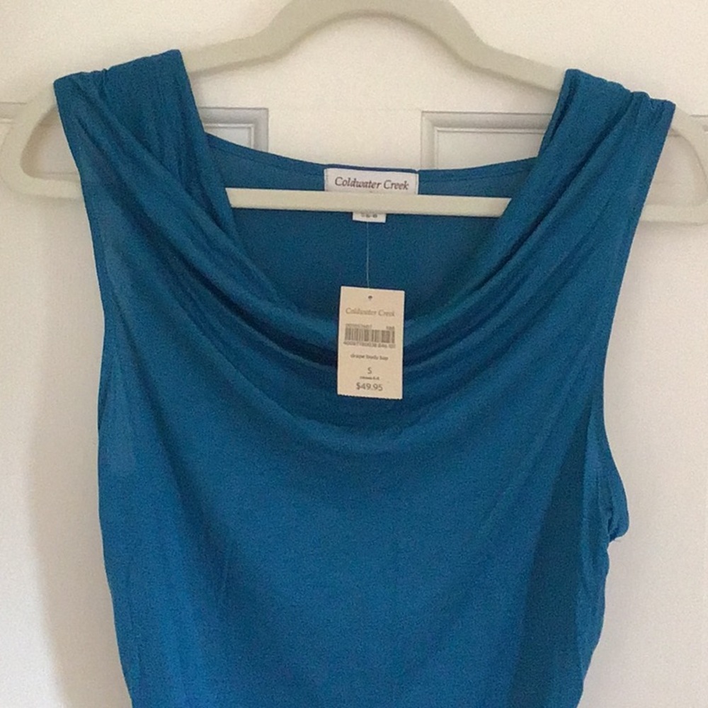Coldwater Creek Drape Body Sleeveless Top/beach swim coverup